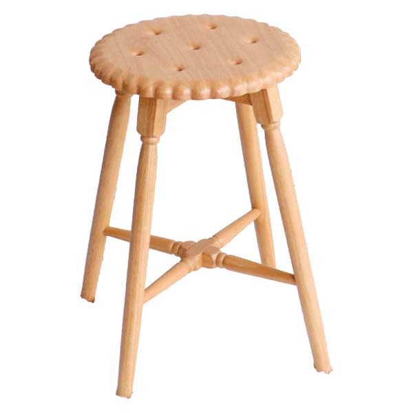 ビスケットスツール ナチュラル