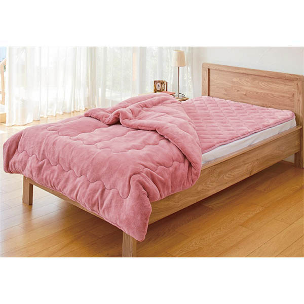 ひな暖 ぬくぬくセット(毛布＋敷きパッド) ピンク